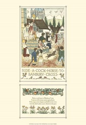 Framed Ride a Cock Horse Print