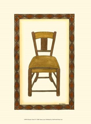 Framed Rustic Chair II Print