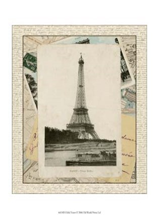 Framed Eiffel Tower Print