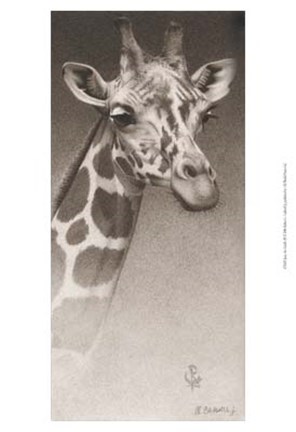 Framed Jean, the Giraffe Print