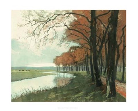 Framed Autumn Landscape II Print