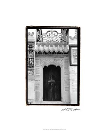 Framed Temple Door Print
