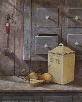 Framed Spice Pears Print