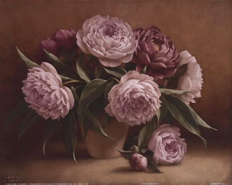 Framed Pink Serenity I Print