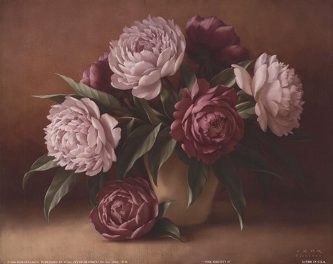 Framed Pink Serenity II Print