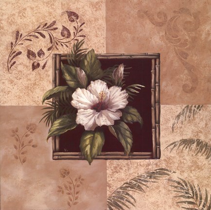 Framed Aloha I - square Print