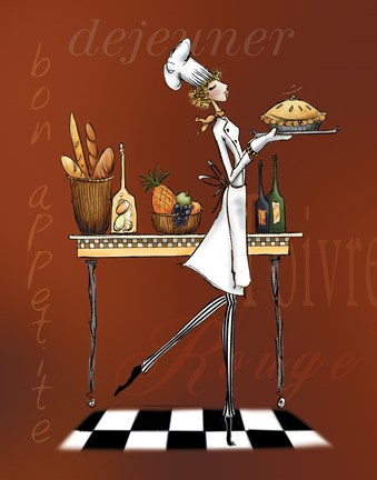 Framed Sassy Chef I Print