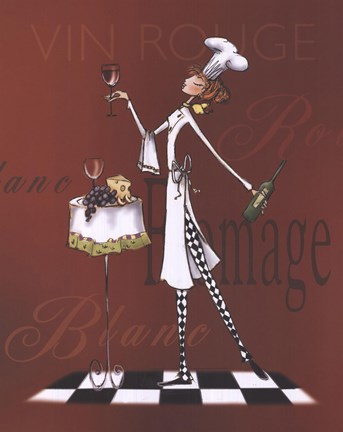 Framed Sassy Chef II Print