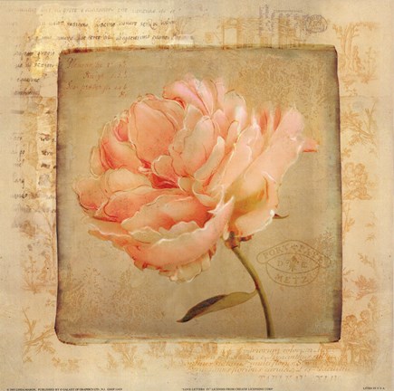 Framed Love Letters IV Print