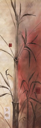 Framed Bamboo Design I Print