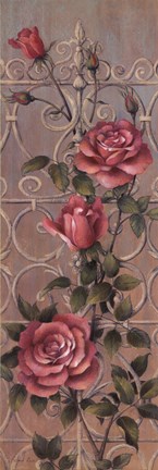 Framed Romantic Garden I Print