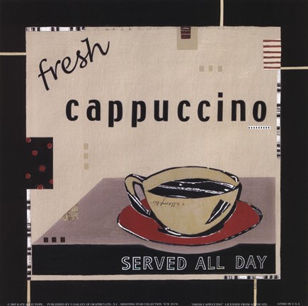Framed Fresh Cappuccino Print