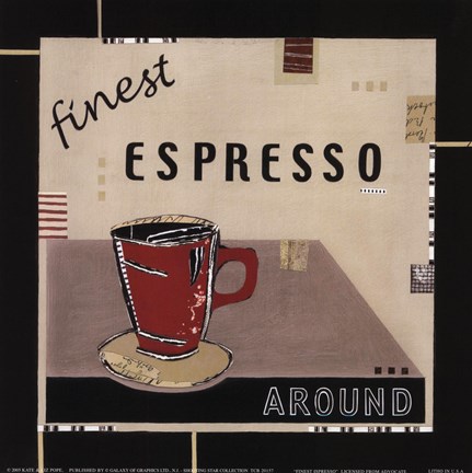 Framed Finest Espresso Print