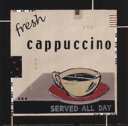 Framed Fresh Cappuccino Print
