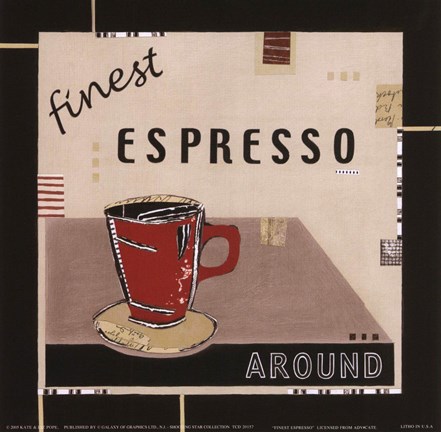 Framed Finest Espresso Print