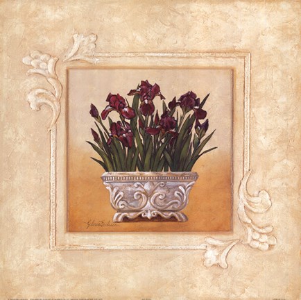 Framed Red Irises Print