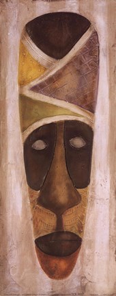 Framed Tikar Mask Print
