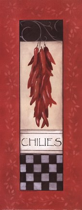 Framed Chilies Print