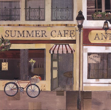 Framed Summer Cafe Print