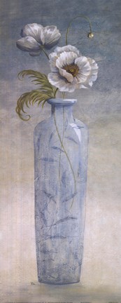 Framed Blue Crystal I Print