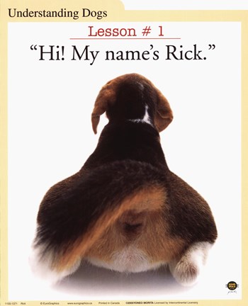 Framed My Name Is Rick Print