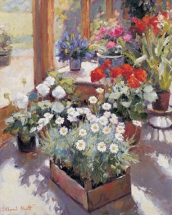 Framed Flowers Pot Print