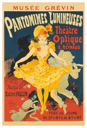 Framed Pantomimes Lumineuses Print
