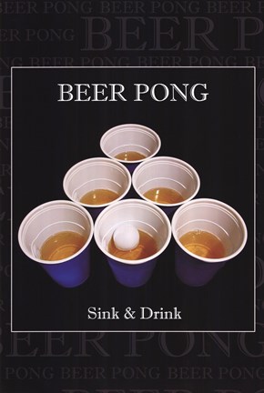 Framed Beer Pong Print