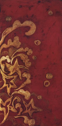 Framed Red Shinwa I Print