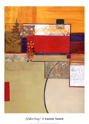 Framed Golden Day I Print