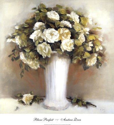 Framed Blanc Parfait Print