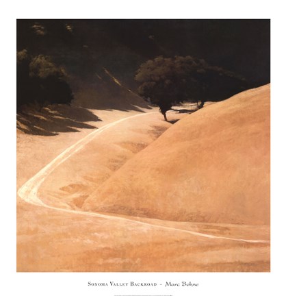 Framed Sonoma Valley Backroad Print