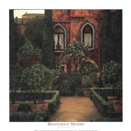 Framed Jardin Verona Print