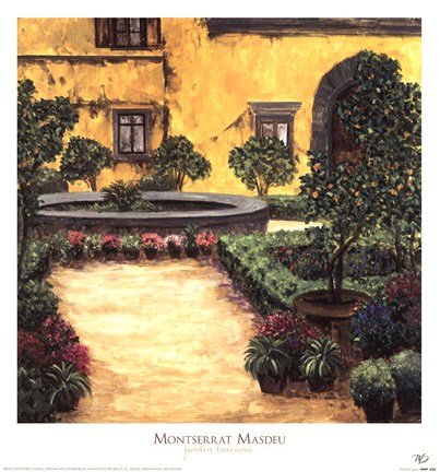 Framed Jardin Toscana Print