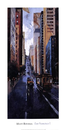 Framed San Francisco I Print