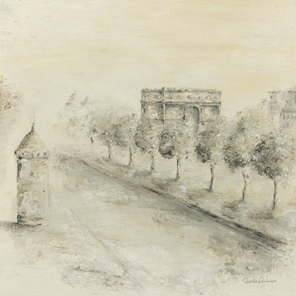 Framed Strolling the Seine II Print