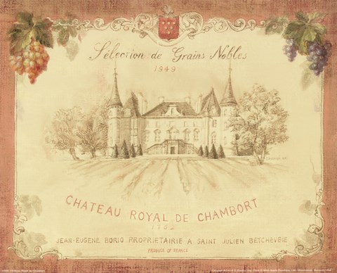 Framed Chateau Royal de Chambort Print