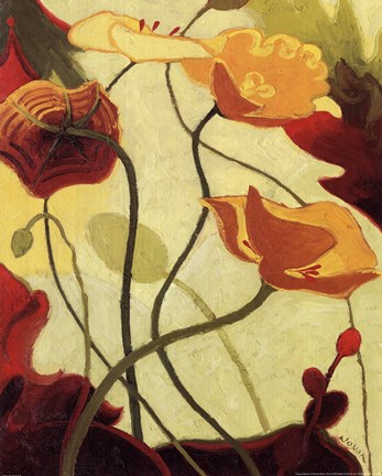 Framed Tres Vignes III Print