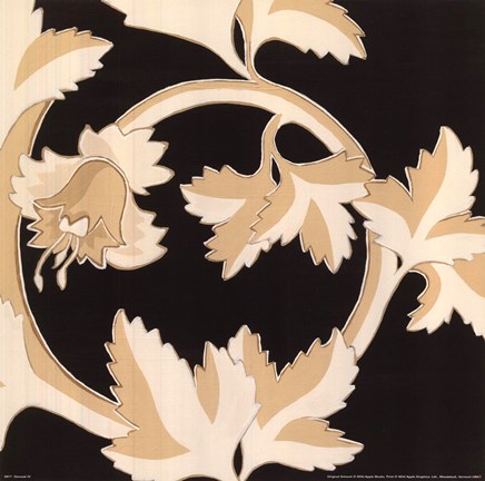 Framed Damask IV Print