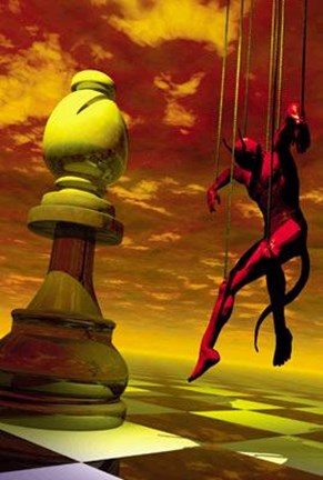 Framed Bishop Takes Pawn Print