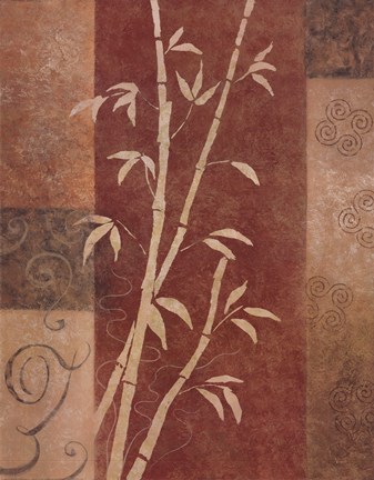 Framed Bamboo Silhouette I Print