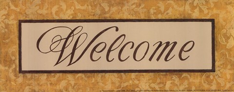 Framed Harvest Damask I- Petite Print