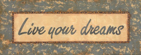 Framed Distressed Aqua I Print