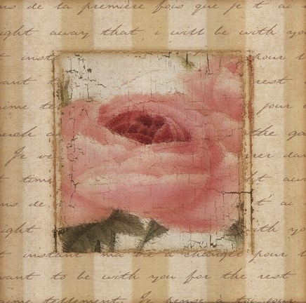 Framed Rose &amp; Romance I Print
