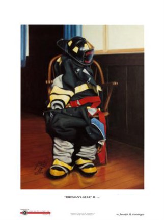 Framed Fireman's Gear II (Print Edition) Print