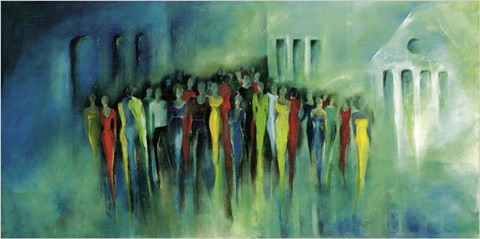 Framed BESICHTIGUNG Print