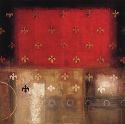 Framed Gold Patterns Print