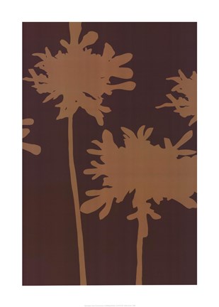 Framed Pompom Cinnamon (reverse) Print