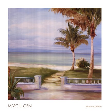 Framed Sandy Footpath Print