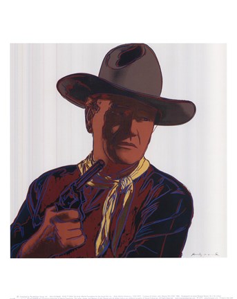 Framed Cowboys &amp; Indians: John Wayne 201/250, 1986 Print